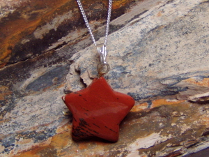 Red Jasper Star Necklace 