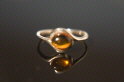 Silver And Baltic Amber Ring