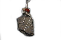 Meteorite Slice Necklace